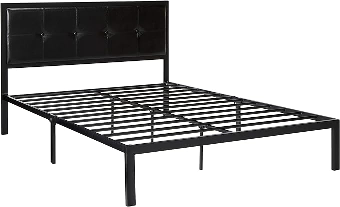 ZINUS Cherie Faux Leather Classic Platform Bed Frame