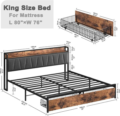 Likimio king storage bed